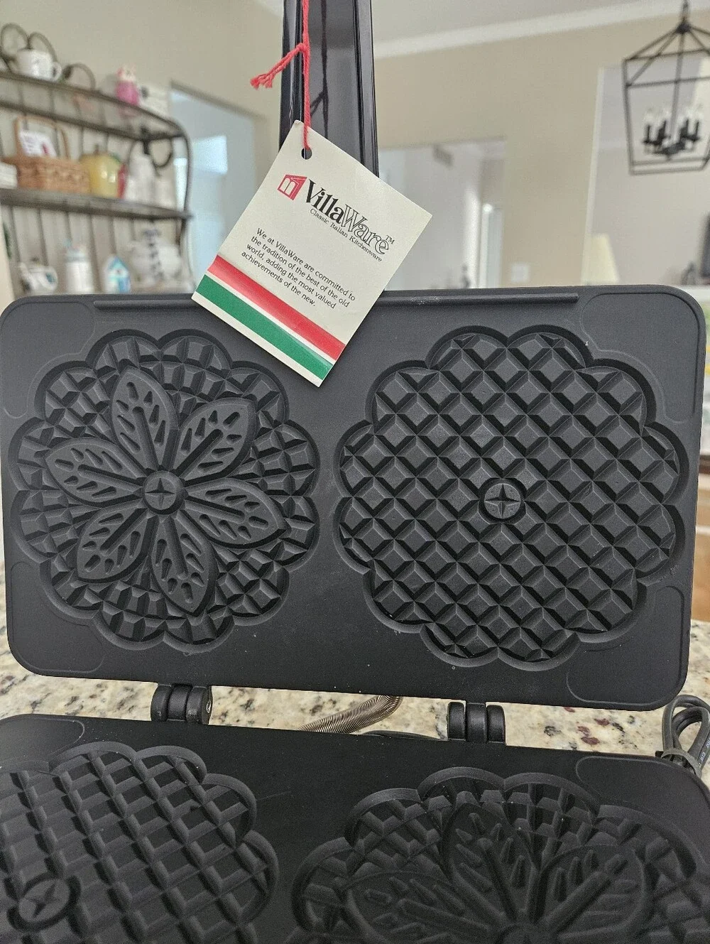 Villaware Prima Pizzelle Baker Italian Maker 5000 NS Electric Waffle Ins.Bk/Tags